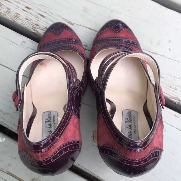 Red purple Mary Jane Pour La Victoire 8.5 - Picture 8 of 14